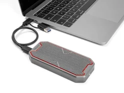 Delock Externes Gehäuse M.2 NVMe PCIe SSD USB 3.2 Type-C 20 Gbps