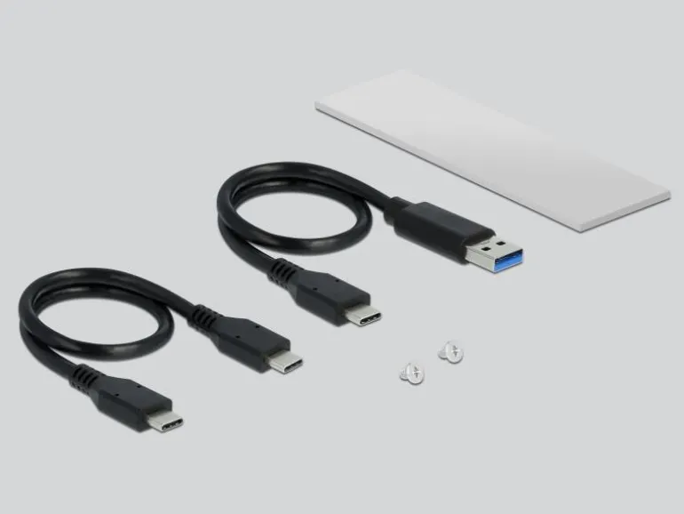 Delock Externes Gehäuse USB-C - M.2 Key-M, NVME M.2
