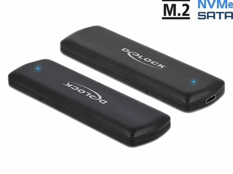 Delock Externes Gehäuse USB 3.1 Gen2 für M.2 NVME&SATA SSD