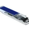 Delock Externes Gehäuse USB3.1 Typ-C – NVME SSD M.2, Transparent