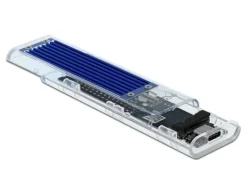 Delock Externes Gehäuse USB3.1 Typ-C – NVME SSD M.2, Transparent