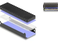 Delock Externes Gehäuse 1x M.2 NVMe PCIe SSD USB-C, 40 Gbps M.2
