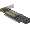 Delock Host Bus Adapter PCI-Ex16v4 - M.2 Key-B, M.2 Key-M, mSATA