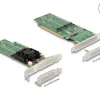 Delock Host Bus Adapter PCI Express x16 - 4x NVMe M.2 Key M