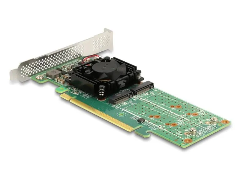 Delock Host Bus Adapter PCI Express x16 - 4x NVMe M.2 Key M