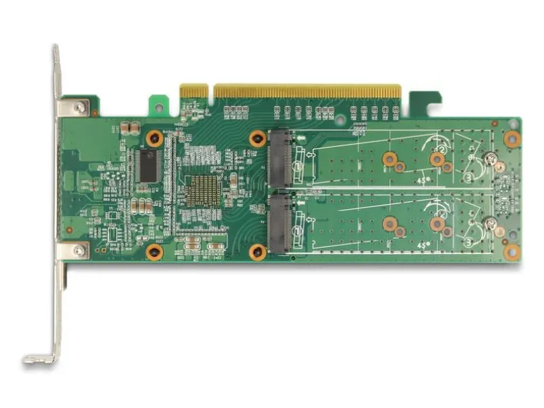 Delock Host Bus Adapter PCI Express x16 - 4x NVMe M.2 Key M