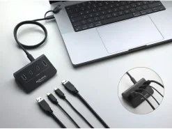 Delock Hub (10 Gbps, Metall, 2x USB-C, 2x USB-A)