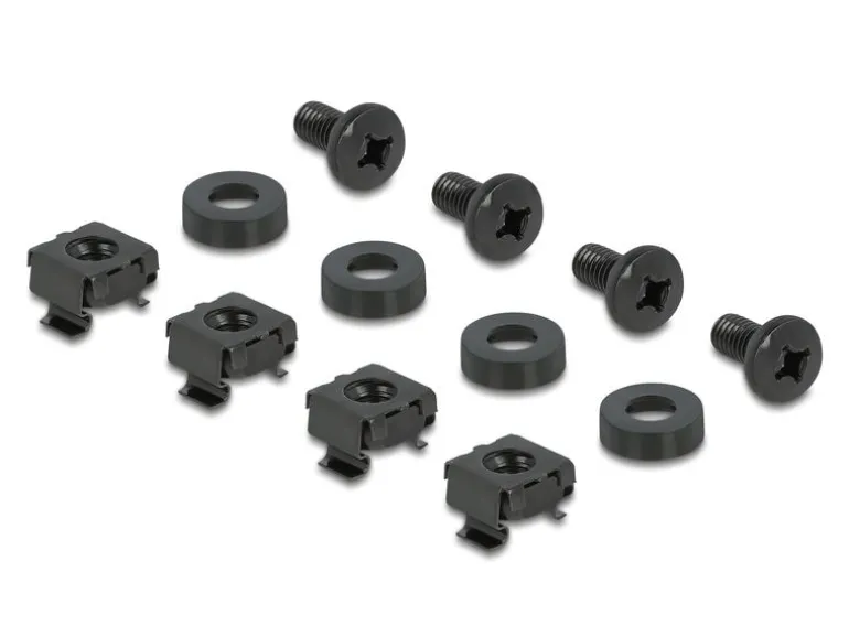 Delock Kabelführungspanel 1HE mit 2 Öffnungen 19" Rack, Schwarz