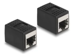 Delock Kupplung RJ45 - RJ45, Cat.6A, Schwarz 1 Stück