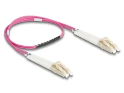 Delock LWL-Patchkabel Multimode LC – LC, OM4, Duplex, 0.5 m