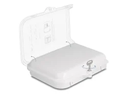 Delock LWL Verteilerbox IP65, 8 Port, Weiss
