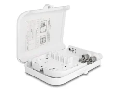 Delock LWL Verteilerbox IP65, 8 Port, Weiss