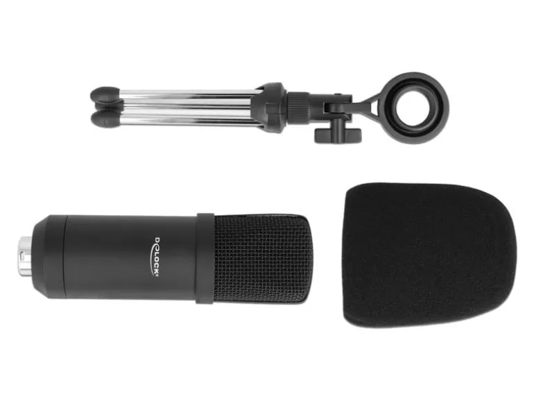 Delock Mikrofon für Podcasting mit XLR Anschluss/3.5mm Klinke