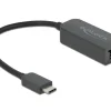 Delock Netzwerk-Adapter USB-C – RJ45 2.5Gbps schwarz, kompakt