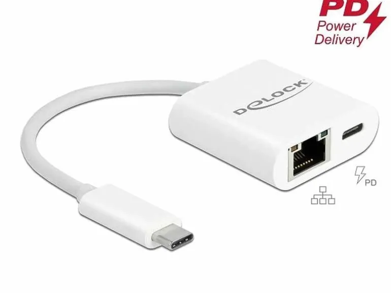 Delock Netzwerk-Adapter 65402 USB-C – RJ45 mit PowerDelivery