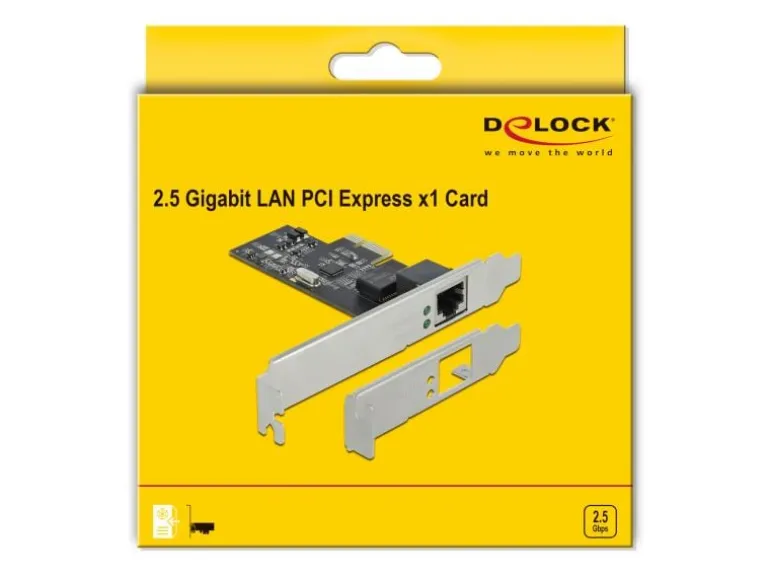 Delock Netzwerkkarte 1x 2.5Gbps LAN, RTL8125B PCI-Express x1