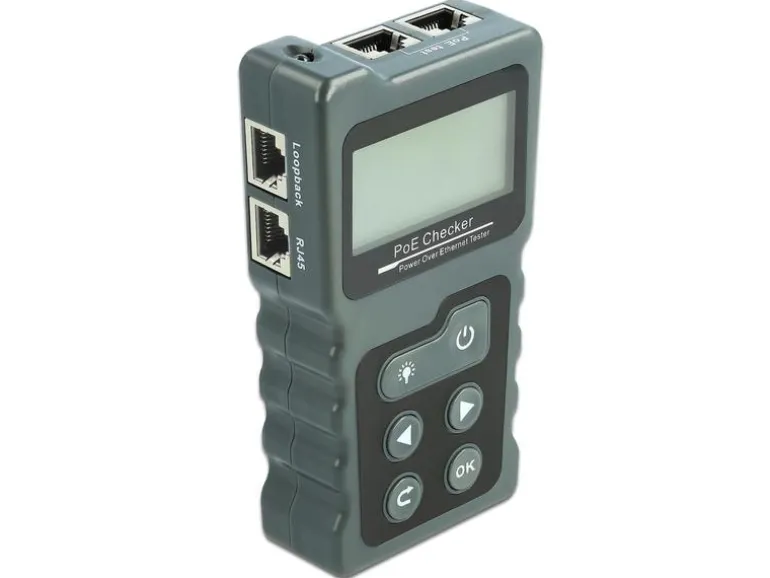 Delock Netzwerktester Netzwerk RJ45 / PoE / DC