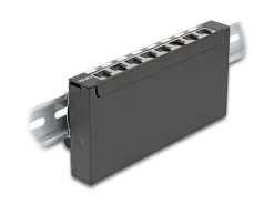 Delock Patchpanel 8-Port Desktop/DIN-Rail/Wand