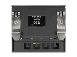 Delock Patchpanel 4-Port Desktop/DIN-Rail/Wand
