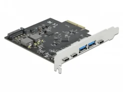 Delock PCI-Express-Karte USB 3.1 Gen2 - 3x USB-C + 2x USB-A