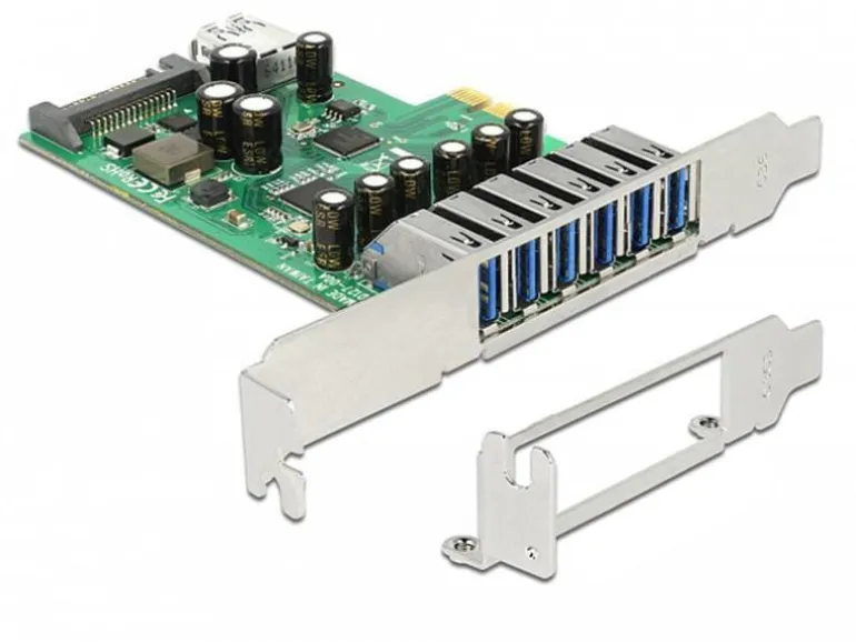 Delock PCI-Express-Karte 89377 USB 3.0 - 6x extern + 1x intern