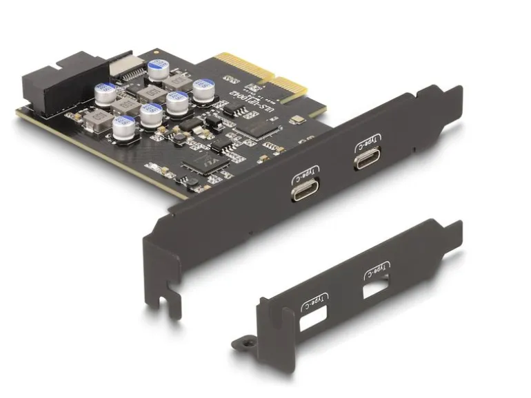 Delock PCI-Express-Karte 90345 2x USB Typ-C LP
