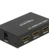 Delock 2-Port Signalsplitter HDMI – HDMI 4K/60Hz