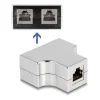 Delock RJ45 Splitter, 1x RJ45 Buchse zu 2x RJ45 Buchse 1 Stück