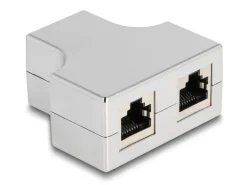 Delock RJ45 Splitter, 1x RJ45 Buchse zu 2x RJ45 Buchse 1 Stück