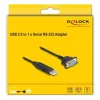 Delock Serial-Adapter USB-A – RS-232 D-Sub 9 Pin mit Muttern  -