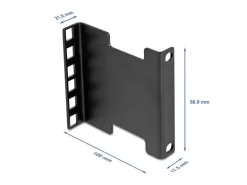 Delock Server Rack Tiefenerweiterung 2HE Schwarz