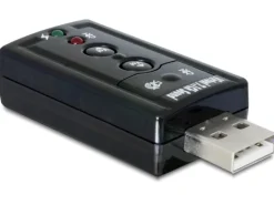 Delock Soundkarte USB2.0, Virtual 7.1, 24Bit/96Khz 3.5 mm In/Out
