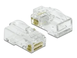 Delock Stecker RJ45 Cat.6 UTP 20 Stück, Transparent