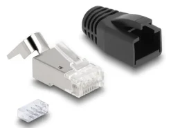 Delock Stecker RJ45, S/FTP, Cat.6A/7 25 Stück, Transparent