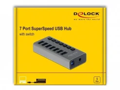 Delock USB-Hub 63669 USB 3.0 - 7x Type-A