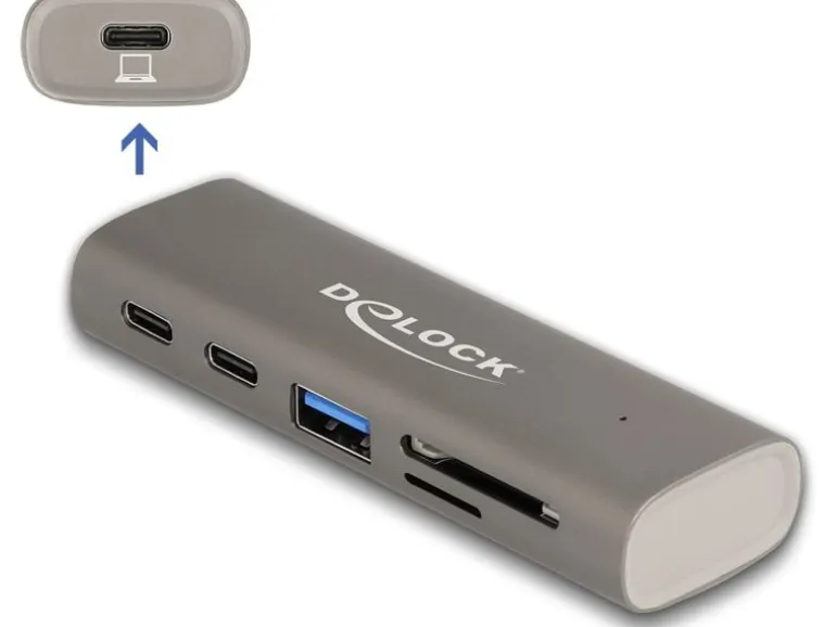 Delock USB-Hub 2x 10 Gbps USB Typ-C und 1 x USB Type-A