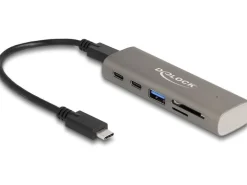 Delock USB-Hub 2x 10 Gbps USB Typ-C und 1 x USB Type-A