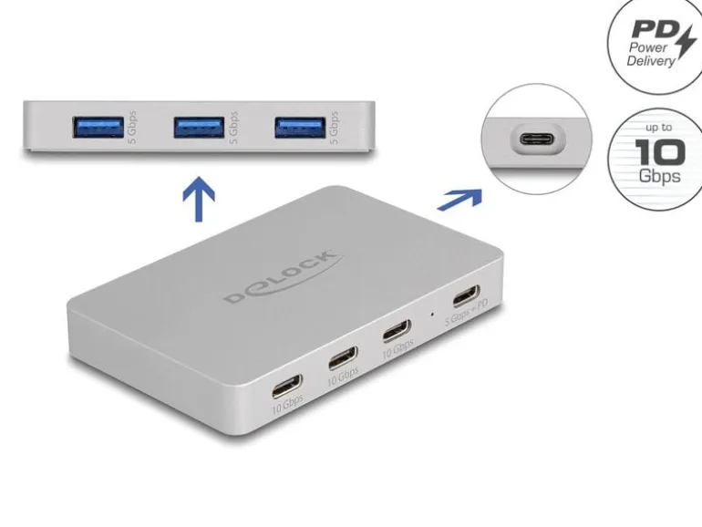 Delock USB-Hub 64279 7x Port USB Hub