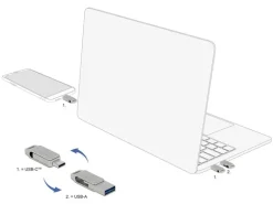 Delock USB-Stick 3.2 Gen 1 USB-C + Typ-A 16 GB