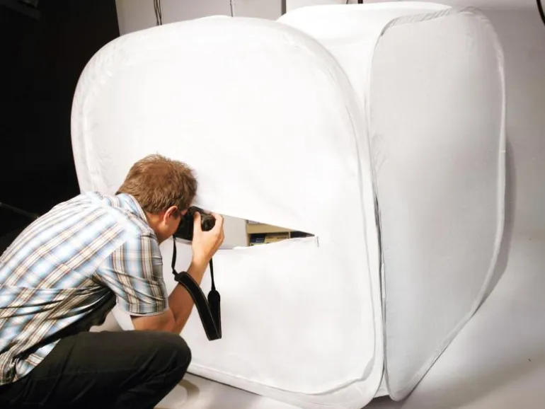 Dörr Aufnahmebox 120 x 120 cm faltbar, Weiss