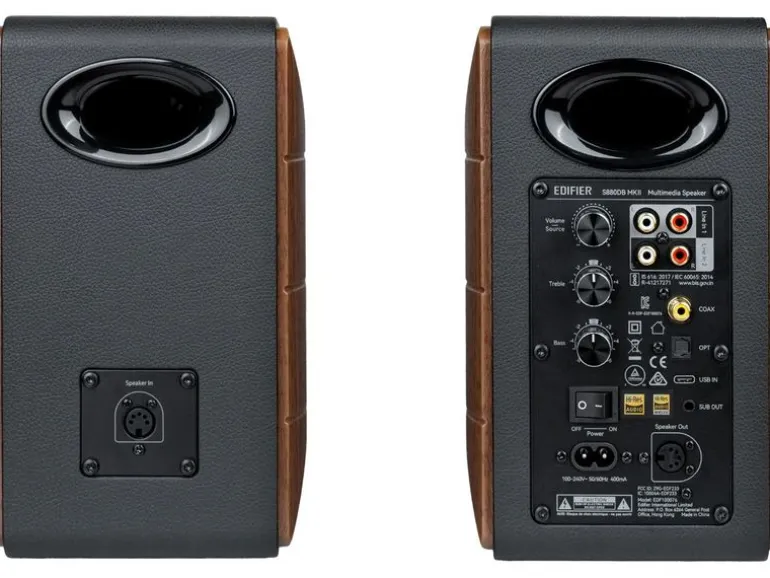 Edifier S880DB MKII Aktiv, 2-Wege, Bluetooth, Walnuss-Holz