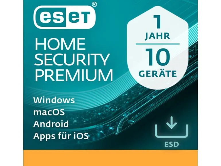 ESET HOME Security Premium ESD, Vollversion, 10 User, 1 Jahr
