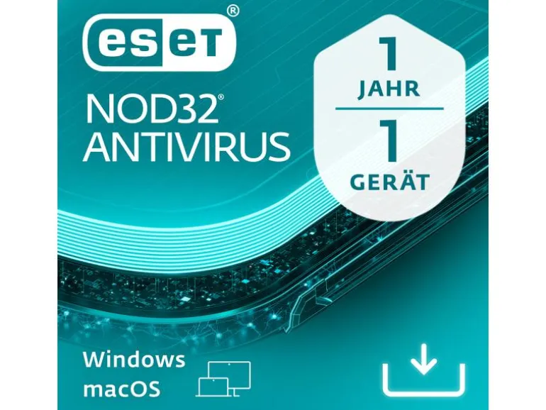 ESET NOD32 Antivirus Vollversion, 1 User, 1 Jahr
