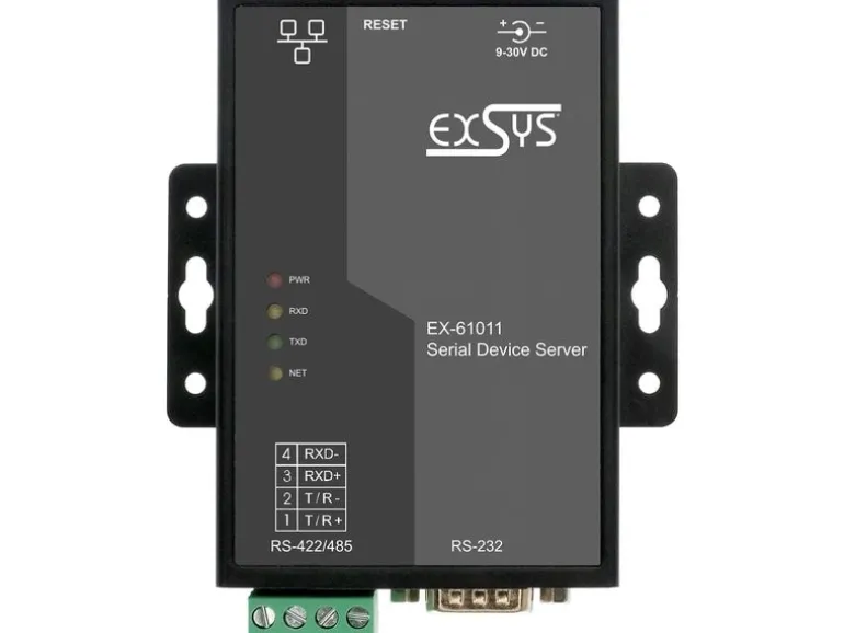 Exsys Serieller Geräteserver EX-61011 1-Port-RS-232/422/485