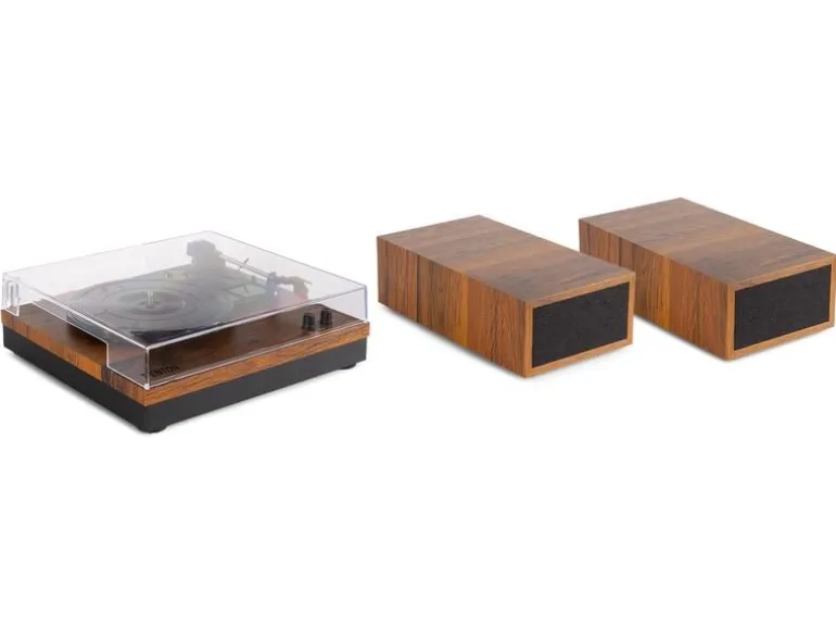 Fenton Plattenspieler Set RP165B Braun