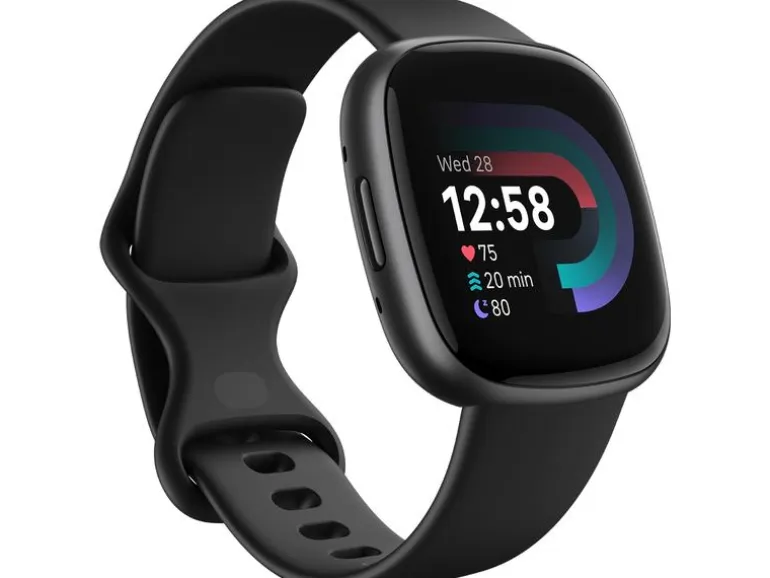 Fitbit GPS-Sportuhr Versa 4 Smartwatch Schwarz/Schwarz