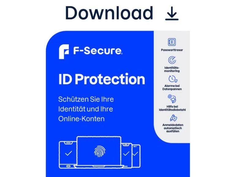 F-Secure ID Protection ESD, 5 Geräte, 5 protected Items, 1 Jahr