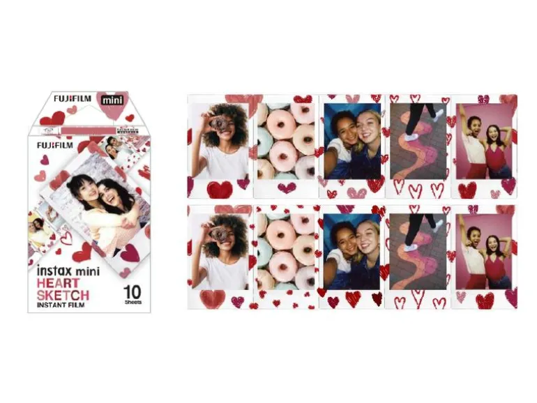 Fujifilm Instax Mini Heart Sketch 10 Blatt