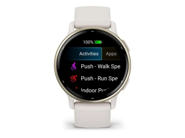 GARMIN GPS-Sportuhr Vivoactive 5 Elfenbein/Cremegold