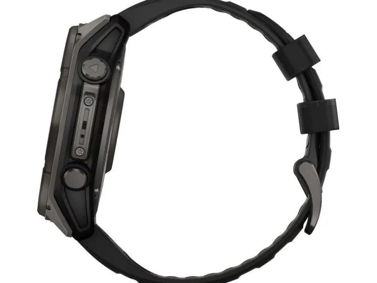 GARMIN Sportuhr Fenix 8 Solar Sapphire, 51 mm Schwarz